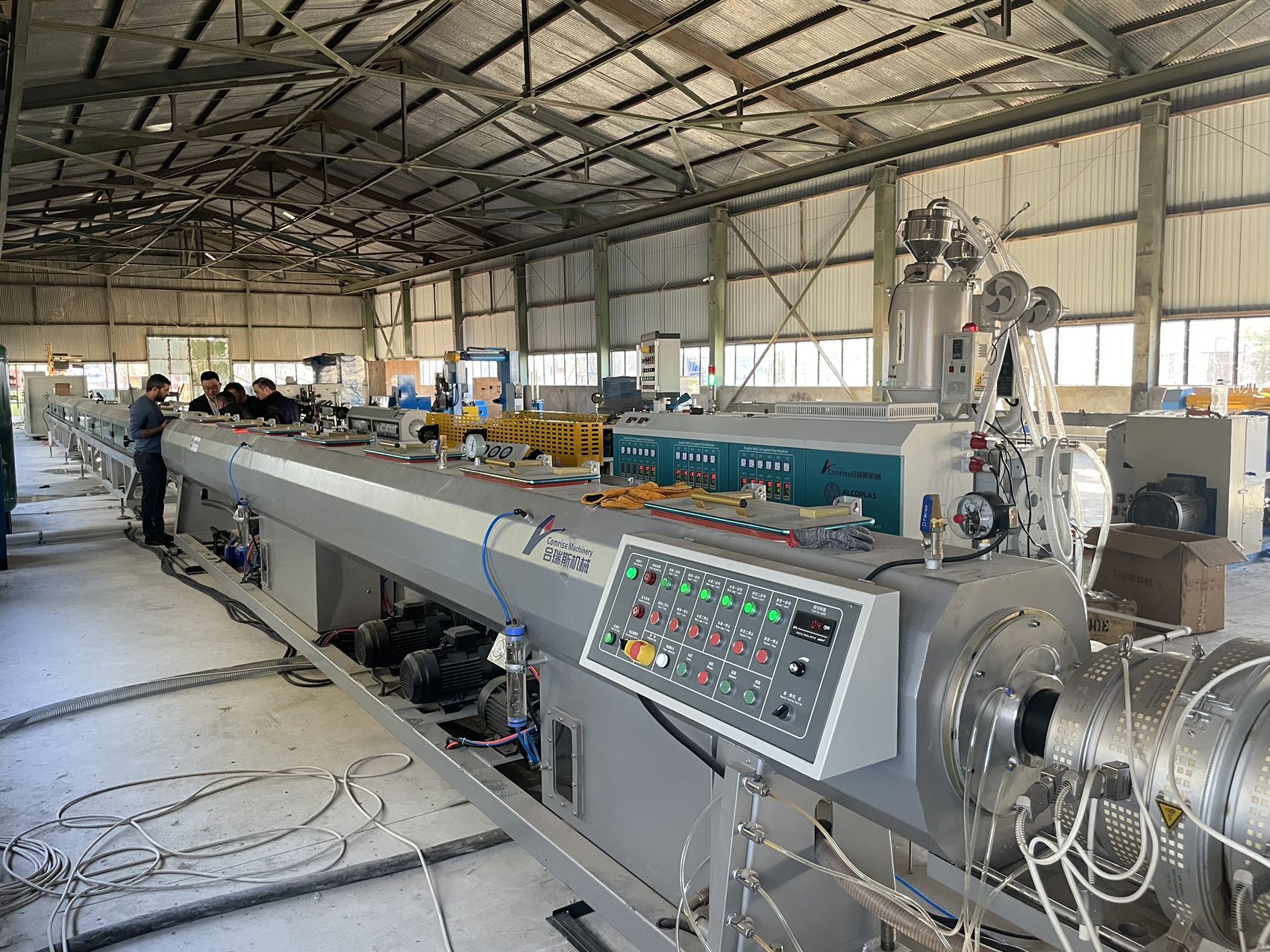 50-250 mm HDPE-Rohrgeräte produzieren erfolgreich 75-38 hocheffiziente Schrauben