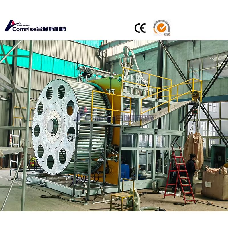 Hohlwand Spiral Winking Rohrproduktionslinie für den Versand