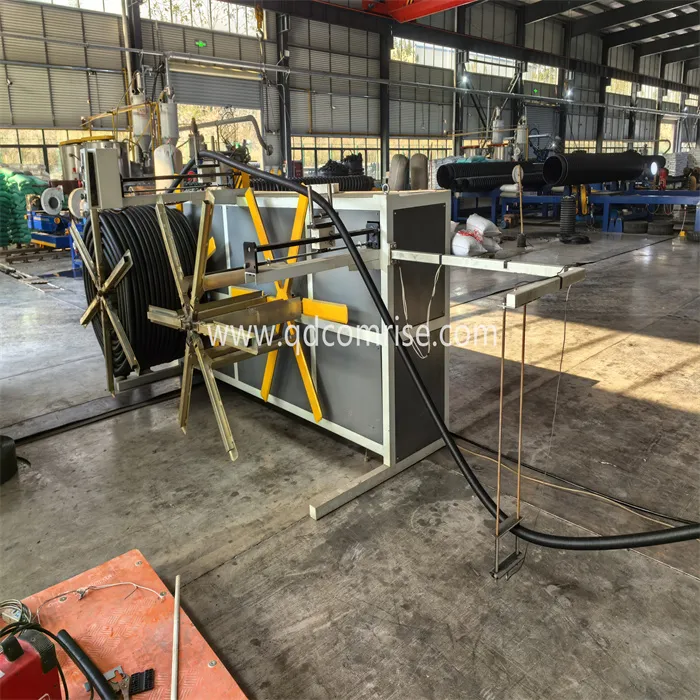 Wellpipe -Extrusionsmaschine